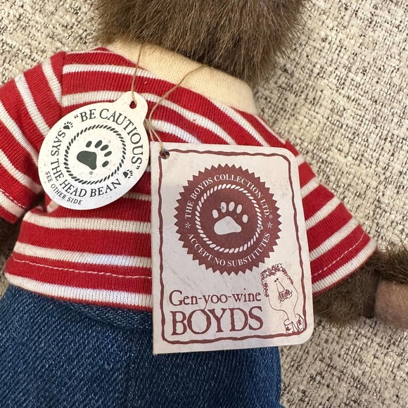 Boyds Plush Cousin Marty Fully Poseable Bear Retired 10" Missing Rover Dog - Picture 6 of 9